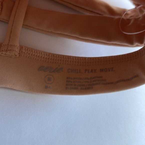 “Just Chill” Rose Gold Sports Bra Nude Pink Size M - Picture 7 of 7